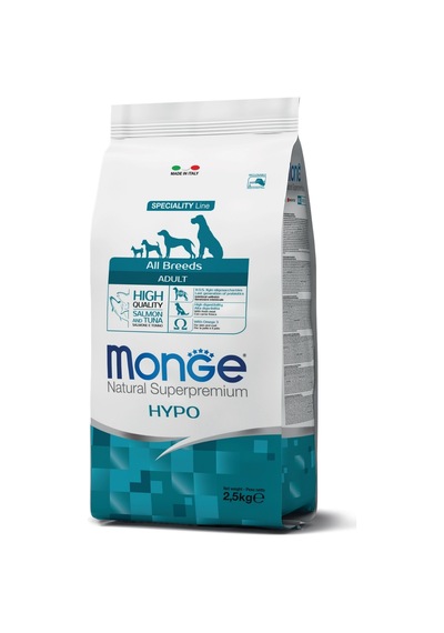 Monge Hypo Somonlu Ve Ton Balıklı Hassas Köpekler İçin Yetişkin Köpek Maması 2,5 Kg Monge Hypo Somonlu Ve Ton Balıklı Hassas Köpekler İçin Yetişkin Köpek Maması 2,5 Kg