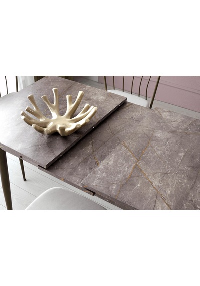 Ay Masa Ve Sandalye Bench Takımı, Kahve Gold, 120x70 Gold Ay Masa Ve Sandalye Bench Takımı, Kahve Gold, 120x70 Gold