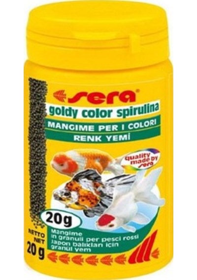 Sera Goldy Color Spirulina Japon Balığı Ganül Renk Yemi 50 Ml