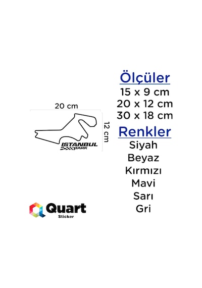 Istanbul Park Sticker Quarts Oto Sticker