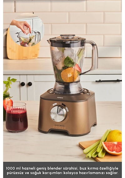 Karaca Mastermaid Power 10 in1 2000 W Mutfak Robotu