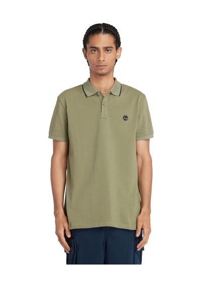 Timberland Printed Neck Short Sleeve Polo Erkek T-shirt Tb0a26nf5901 Çok Renkli