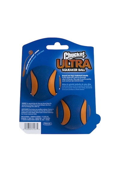 Ultra Squeaker Sesli Köpek Oyun Topu 2'li Paket Küçükboy