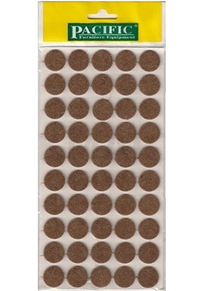 Pacific Yapışkanlı Yuvarlak Keçe. 20 Mm. Kahve