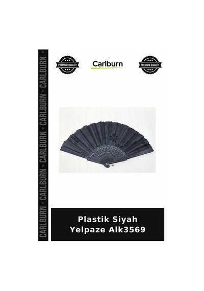 Özel Üretim Aksesuar Plastik Siyah Yelpaze Alk3569