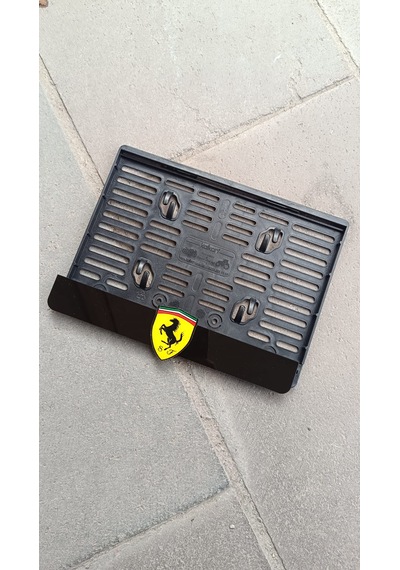 Ferrari Logo Uyumlu Motor Plakalık Motorsiklet Plakalık Lazer Kesim Plakalık Ferrari Plakalık