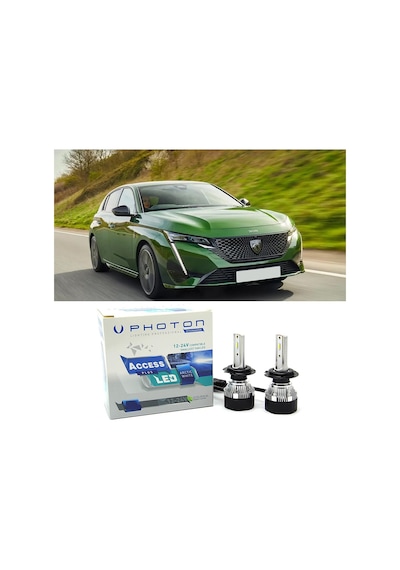 Peugeot 308 Kısa Far Ampulü H7 Access Yeni Seri Beyaz 2021+