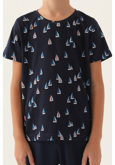 Arnetta Yacht Lacivert Erkek Çocuk Pijama Takımı 5274-42717 Lacivert