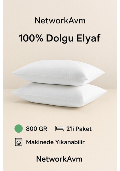 Roll Pack Silikon Yastık A Plus 1000 Gram 2 Adet Beyaz