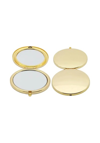 Promosyon Yuvarlak Cep Aynası Gold Renk