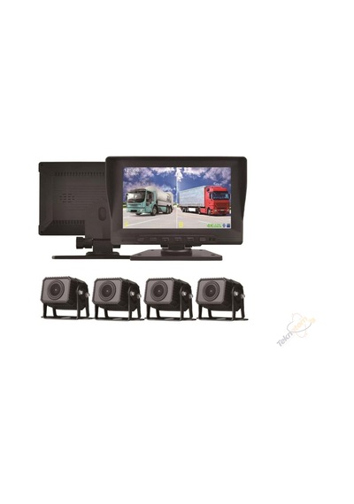 Inox X615 7'' Ahd 4 Kameralı Kayıtlı Araç Seti