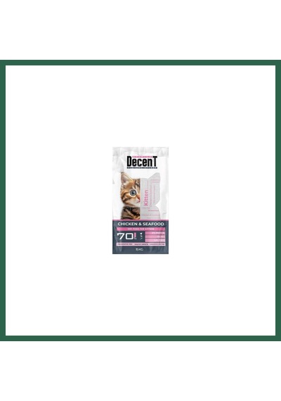 Decent Premium Tavuklu Ve Balıklı Yavru Kedi Maması 15 Kg Bzs01