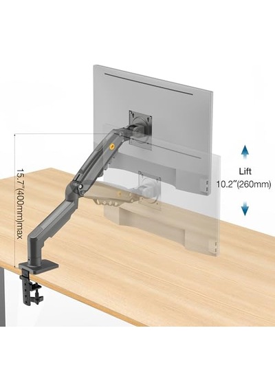 North Bayou Nb F80 17-32" Lcd/led Monitor Mount Ergonomic Gas Spring Desk Mount 2-9 Kg