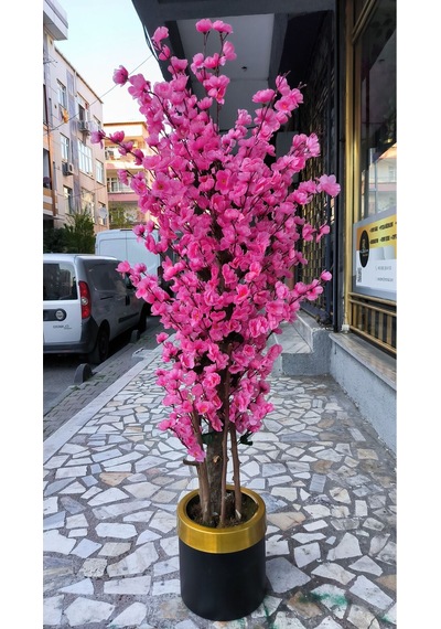 Rüzgar Yapay Çiçekçilik 160 Cm Pembe Bahardali Ağacı Pembe