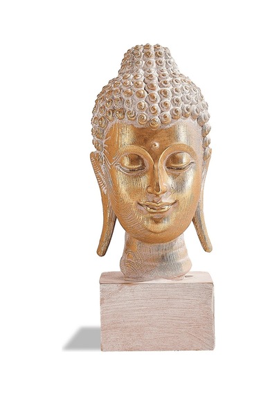 Pasabahce Buddha Dekoratif Obje Gold