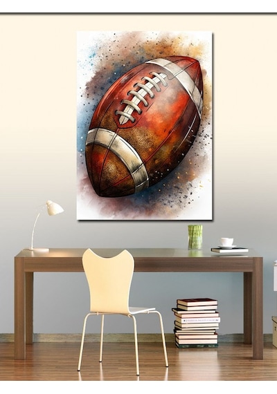Kanvas Tablo Amerikan Futbol Topu 70cmx100cm