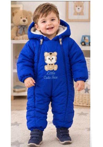 Erkek Bebek Astronot Tulum mavi