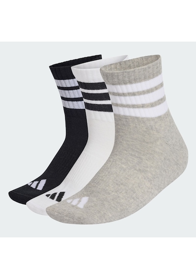 3s Ess C Mıd 3p Adidas Çorap Mgreyh/whıte/black