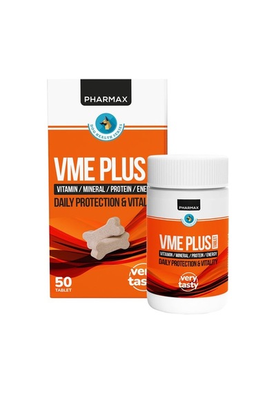 Pharmax VME Plus Köpek Vitamin, Mineral, Protein ve Enerji  50 tb