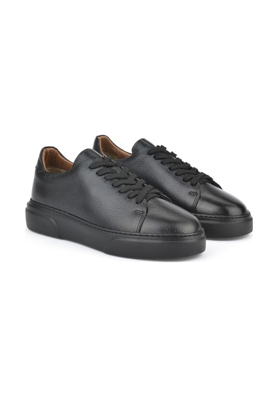 Ziya, Erkek Hakiki Deri Sneaker 151423z511 Siyah 151423z511 000 Siyah