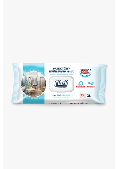 3 Adet Fibril Yüzey Temizlik Havlusu 100 Lü Beyaz Sabun Kokulu Diğer
