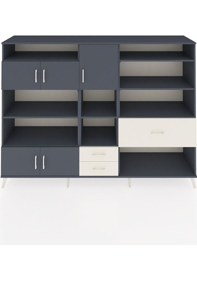 Hyperion Dolap 13 Raflı 3 Çekmeceli 5 Kapaklı 220x44x163 Antrasit Antrasit-antrasit/aytaşı Hyperion Dolap 13 Raflı 3 Çekmeceli 5 Kapaklı 220x44x163 Antrasit Antrasit-antrasit/aytaşı