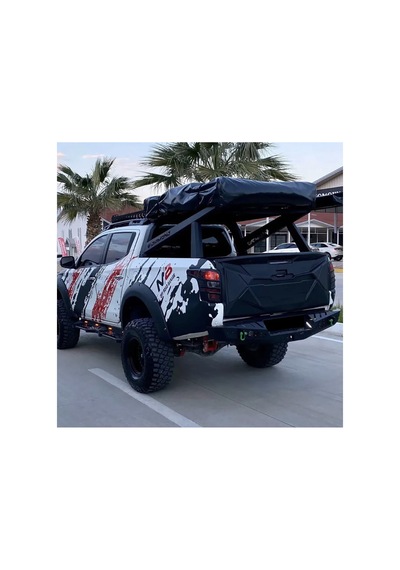 Mitsubishi L200 2015+ Bagaj Kapağı Kaplama Kabartma Abs Koruyucu Siyah Dış Aksesuar