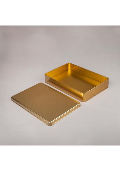 Gold Metal Kutu 26,5x17,5x4,5 Cm