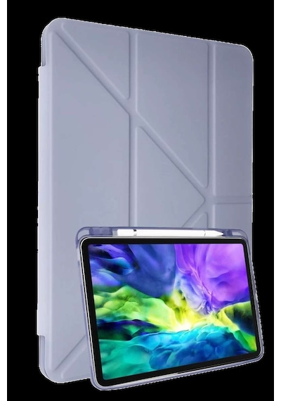 İpad 2025 10.9 10.nesil A16 Kılıf Kalemlikli Mars Tablet Kılıfı - Lila Diğer