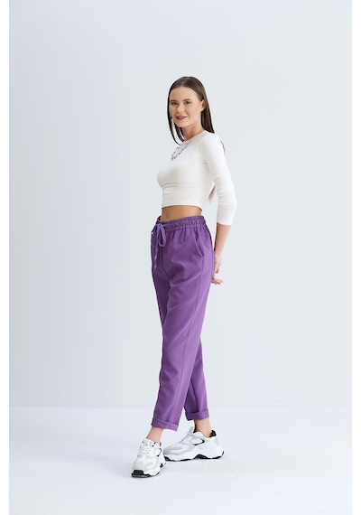 Sortie Collection Neva Model Pantolon Mor-mor Mor