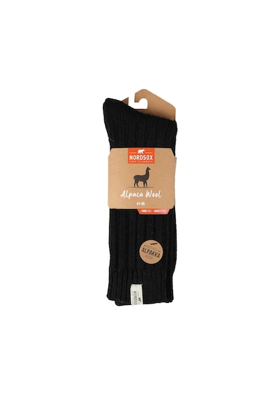 Bolero Nordsox E31 Erkek Alpaka Yün Soket Çorap 41-45 Siyah