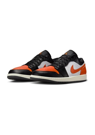 Nike Air Jordan 1 Low Leather Sneaker Hakiki Deri Unisex Günlük Spor Ayakkabı Siyah-turuncu Nike Air Jordan 1 Low Leather Sneaker Hakiki Deri Unisex Günlük Spor Ayakkabı Siyah-turuncu