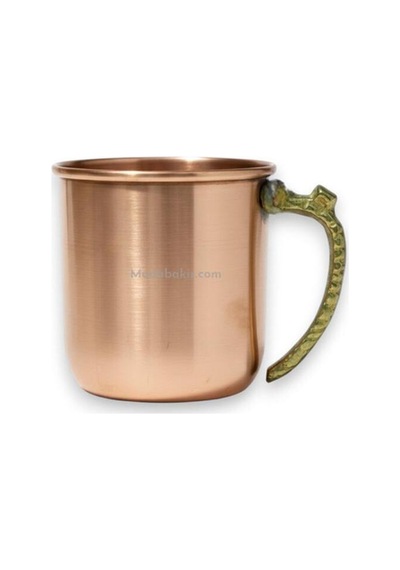 Moda Bakır Mule Mug Bakır Kupa Bardak Kaplamasız Metalik