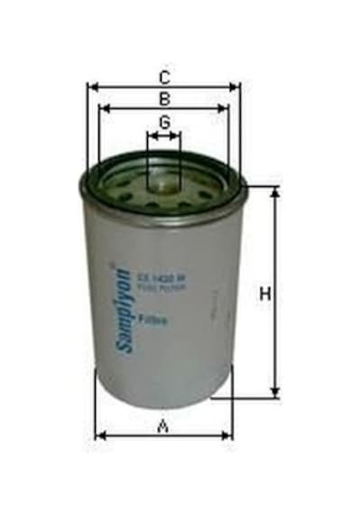 Komatsu 600-311-8220 Oem, Onan 149-2230 Oem Yakıt Filtre