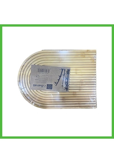 Vaveni Bambu Oval Çizgili Sunumluk Arz