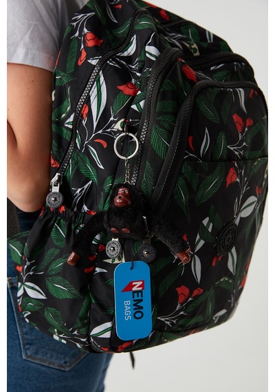 Nemo Bags Kadın Desenli Çantası Krinkıl Su Geçirmez Okul Çantası