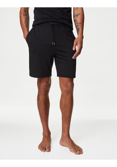 Marks & Spencer Regular Fit Supima Pijama Altı T07001231A Siyah