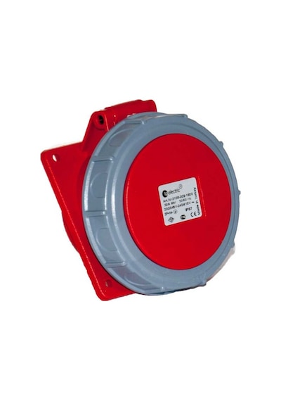 Tp Electric 3108 309 1600 5x32A Ip67 Makine Prizi Eğik