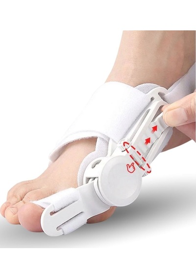 Yerliçöppoşeti Ayarlanabilir Ayak Baş Parmak Kemik Düzeltici Halluks Valgus Bunyon Aparatı, Gece Gündüz Kullanıma Uygun Ayak Düzeltme Ateli