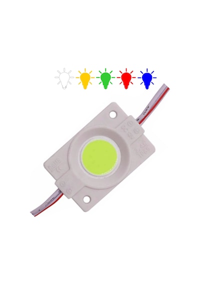 Modül Led Jumbo 2.4W 12V  Su Geçirmez 10 Adet