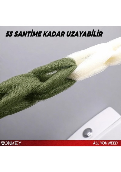 Uzun Esnek Duş Lifi, Sırt Ovma Kesesi, Yumuşak Banyo Lifi, Ovma Süngeri, Kadınlar Ve Erkekler İçin Sırt Ovma İçin Kese, Peeling Ve Hamam Kesesi 1 Adet