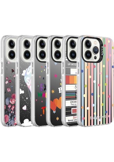 Zeyline Apple Uyumlu iPhone 13 Pro Desenli Zore Silver Sert Kapak-mottolar