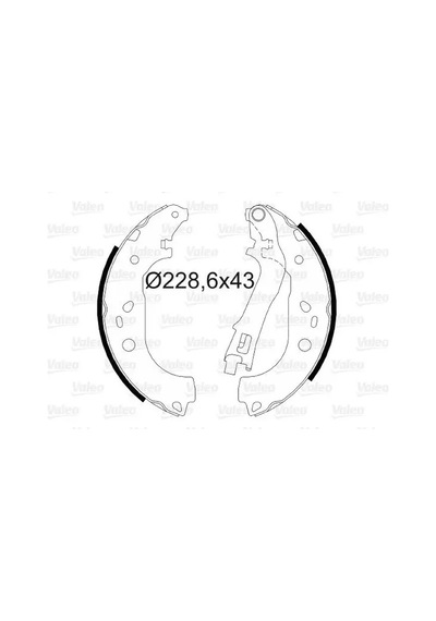Fiat Idea Arka Fren Balatasi 2005-2008 Valeo 564073