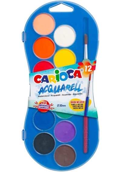 Carioca Sulu Boya 30 Mm 12 Renk