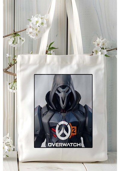 Art Hediye Overwatch Oyun Baskılı Omuz Çanta Kişiye Özel Model 3 Çok Renkli