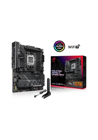 Asus Rog Strıx X870e-h Gamıng Wıfı7 Soket Am5 Amd X870e Ddr5 8000+mt/s Oc Wi-fi 7 Atx Anakart