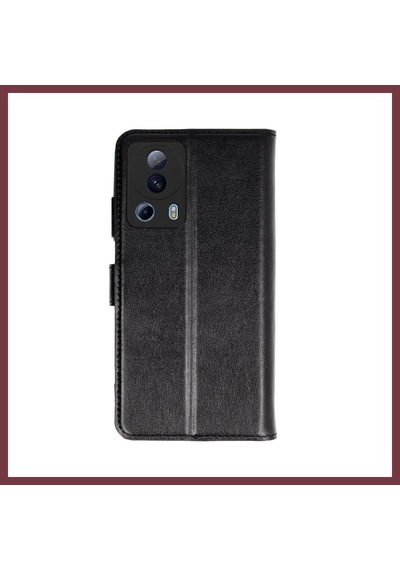 Storeşahin Xiaomi Mi 13 Lite Trend S Plus Kapaklı Telefon Kılıf - Siyah Shn0720