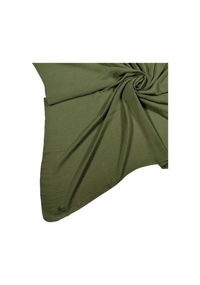 Mim Eşarp Mısırlı Eşarpları Aerobin Jazz Caz Eşarp 110x110 Cm Haki