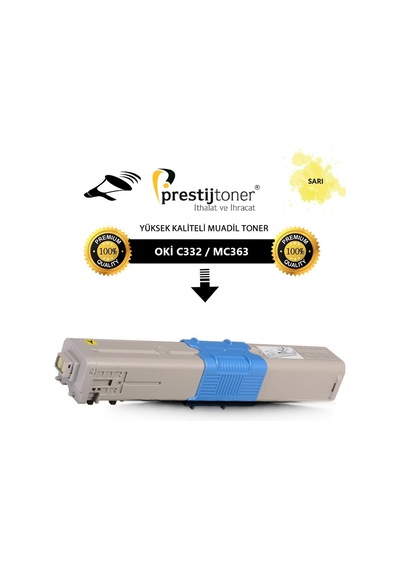 Oki C332 Sarı Uyumlu Toner | C332Dn | Mc363 | Mc363Dn | 3.000 Syf