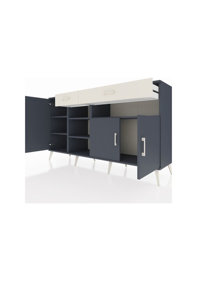 Hyperion Konsol 5 Raflı 2 Çekmeceli 3 Kapaklı 176x44x99 Antrasit- Antrasit-antrasit/aytaşı Hyperion Konsol 5 Raflı 2 Çekmeceli 3 Kapaklı 176x44x99 Antrasit- Antrasit-antrasit/aytaşı